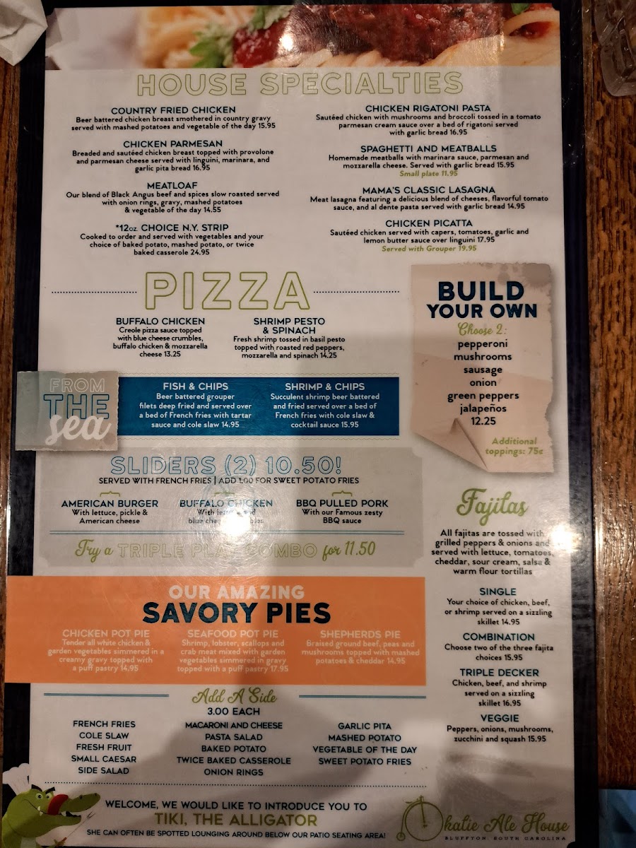 Okatie Ale House Menu - Image 5